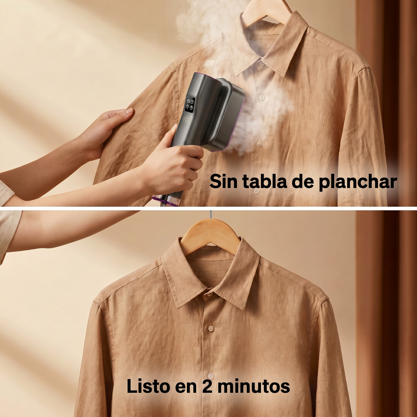Vaporizador de ropa portátil